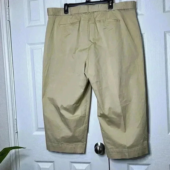 Ralph Lauren Women's Micro Sanded Twill
Belted Wide Leg Pants Brown Size 18W - Picture 8 of 16